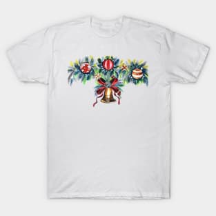 Christmas Wreath Bell T-Shirt